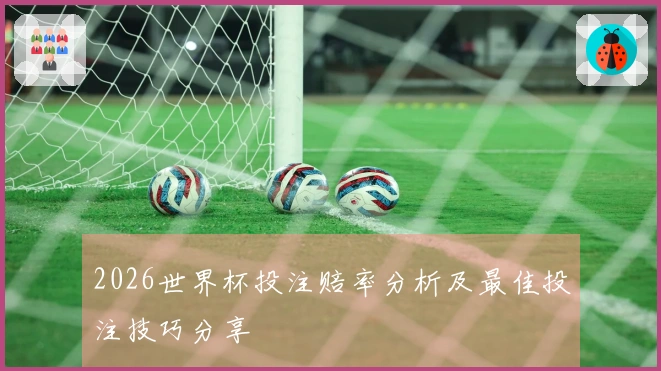 2026世界杯投注赔率分析及最佳投注技巧分享